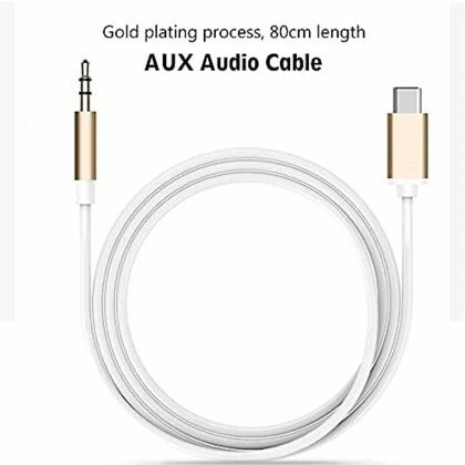 Καλώδιο Αντάπτορας Type-C σε 3.5 ΑUX Audio Adapter Cable 1m - Λευκό